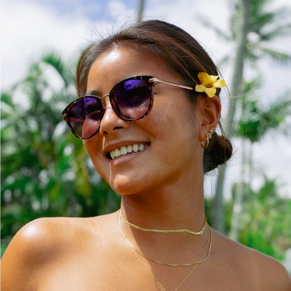 PANAMA JACK Retro Cheetah Print Circular Women’s Sunglasses - Picture 2 of 6